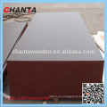 1220X2440 WBP melamina álamo marrón negro laminado rojo contrachapado 19mm madera contrachapada